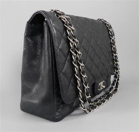 black chanel bag silver hardware|More.